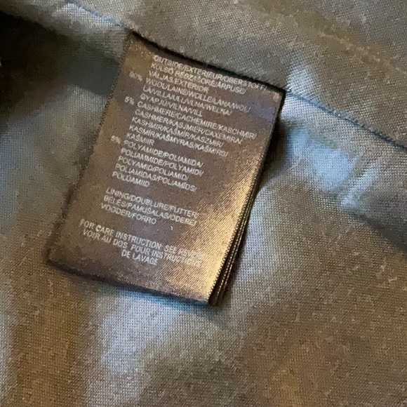 Mexx mechanical grey wool cashmere coat Sz 4 - Picture 5 of 7